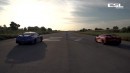 Nissan GT-R R35 vs Chevrolet Corvette, An American Car Meets A Japanese Car! DRAG RACE