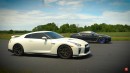 R35 Nissan GT-R vs Tuned Infiniti Q60S 3.0t drags and rolls by Sam CarLegion