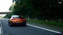 R35 Nissan GT-R Armytrix exhaust flames on Autobahn by AutoTopNL