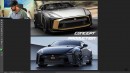 “R36” Nissan GT-R redesign based on GT-R 50 by TheSketchMonkey