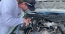 Crown Victoria running on diesel in crankcase experiment