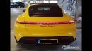 Racing Yellow Porsche Taycan Turbo S