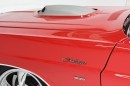 Rally Red 1970 Dodge Challenger pro-touring custom muscle car