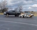 Ram Rebel Does Tandem Drifting with BMW 3 Series