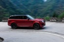 Range Rover Sport PHEV climbs stairs in China