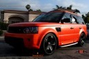 Range Rover Sport Wrapped in Orange