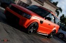 Range Rover Sport Wrapped in Orange
