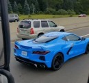 Rapid Blue 2020 Corvette Spotted in Traffic