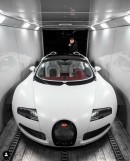 Anuel shows off his latest purchase, a white 2011 Bugatti Veyron Grand Sport he promised himself 5 years ago