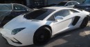 Rapper YG's Lamborghini Aventador got a new flame wrap for just a week, to promote his latest sports shoe