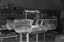 1966 Corvair-powered Ultra Van during assembly