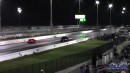 Rascal Turbo Chevy Truck drags BMW, Camaro SS, Challenger Scat Pack on DRACS
