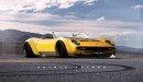 Widebody Lamborghini Miura Speedster rendering