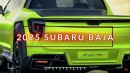 2025 Subaru Baja rendering by Real Automotive