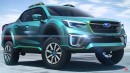 2025 Subaru Baja rendering by Real Automotive