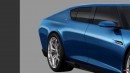 Lamborghini Espada 4-Door Asterion Sian EV sedan rendering by SRK Designs