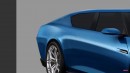 Lamborghini Espada 4-Door Asterion Sian EV sedan rendering by SRK Designs
