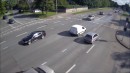 C6 Chevrolet Corvette street races and fails, caught on traffic cameras