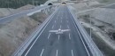 Dario Costa is the first pilot to fly an airplane through a tunnel, lands Guinness World Record