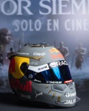 Sergio Perez and Black Panther Helmet for the Brazilian Grand Prix