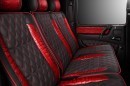 Red Crocodile Leather and Carbon Fiber Combine in G65 AMG Interior