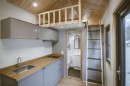 Tiny house on wheels kitchen and loft