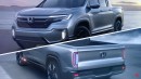 2025 Honda Ridgeline rendering by Q Cars & Real Automotive