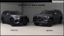 2025 Lexus LX 600 rendering by Digimods DESIGN