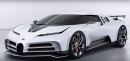 Redesigned Bugatti Centodieci: render