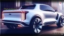 2025 Ford Maverick CGI facelift by TheAutoReport