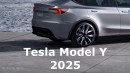 2025 Tesla Model Y Juniper rendering by AutoYa
