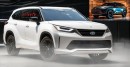 2025 Toyota Highlander CGI facelift by Halo oto or PoloTo