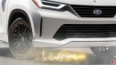 2025 Toyota Highlander CGI facelift by Halo oto or PoloTo