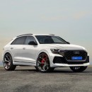 Audi RS Q8 CGI facelift rendering by kelsonik