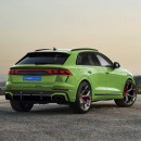 Audi RS Q8 CGI facelift rendering by kelsonik