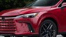 2025 or 2026 Lexus RX 550h+ rendering by AutoYa