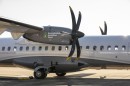 An ATR prototype aircraft flew with SAF in both engines