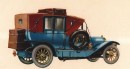 The 1910 Pierce-Arrow Special Touring Landau is considered the first production RV, the father of luxury RVs
