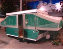 The 1968 Jayco Jayhawk Convertible Camper, on display at the RV/MH Hall of Fame Museum
