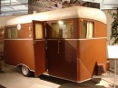 1935 Covered Wagon trailer on display at the RV/MH Hall of Fame Museum