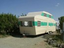 The Lighthouse Duplex trailer is believed to be the smallest, most compact two-story trailer ever built