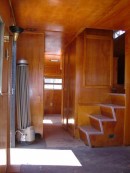 The Lighthouse Duplex trailer is believed to be the smallest, most compact two-story trailer ever built