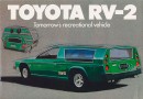 The Toyota RV-2 camper concept was based on the Mark II or the Crown, predicted later trends in RVs