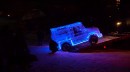 The Ice G-Wagon is a UAZ 469 having its Cinderella moment with all-ice bodywork
