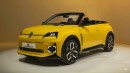 Renault 5 E-Tech Cabriolet rendering by Theottle