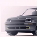 Modern Renault 5 Turbo rendering