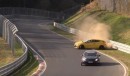 Renault Megane RS Nurburgring near crash