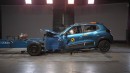 Dacia Spring during 2021 EuroNCAP test (1 star overall result)