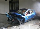 Dacia Spring during 2021 EuroNCAP test (1 star overall result)