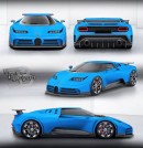 Bugatti Centodieci - Rendering